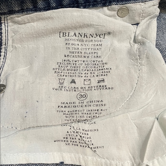 Blank NYC Light Blue Straight Leg Jeans - Picture 8 of 13